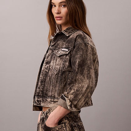 giubbotto di jeans anni '90 black tobacco da donne calvin klein jeans