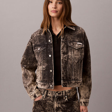 giubbotto di jeans anni '90 black tobacco da donne calvin klein jeans
