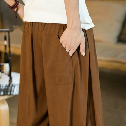 Pantaloni a gamba larga da uomo nuovi pantaloni da jogging casual Harajuku pantaloni Harlem larghi moda nera da uomo pantaloni sportivi vintage taglie forti 5XL