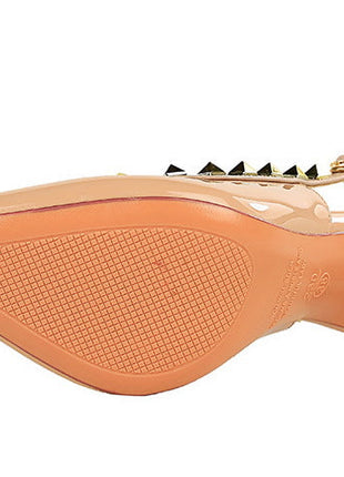 BIGTREE Scarpe Rivetto Design Donna Décolleté in pelle verniciata Tacchi alti Scarpe da festa sexy Stiletto Estate Sandali col tacco alto Tacco da donna platinumshop