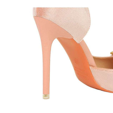 Tacchi alti di lusso Donna 7 cm Tacchi a spillo da 10,5 cm Décolleté da donna con strass in metallo Scarpe da sposa moda Scarpe da ballo sexy da donna 2026 platinumshop