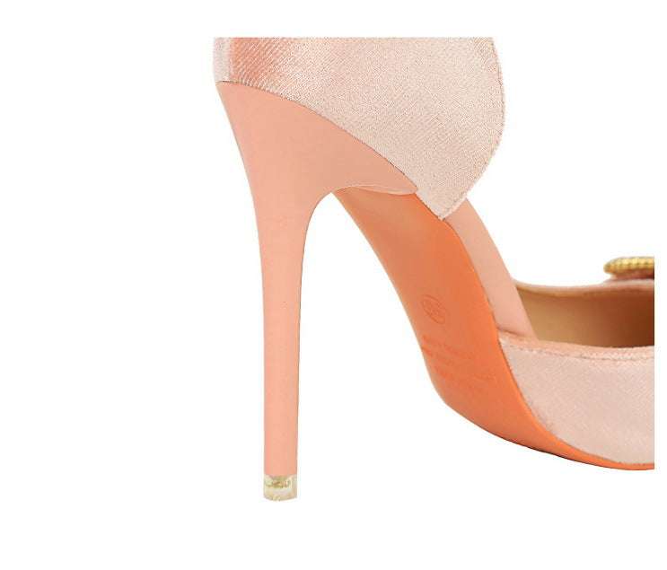 Tacchi alti di lusso Donna 7 cm Tacchi a spillo da 10,5 cm Décolleté da donna con strass in metallo Scarpe da sposa moda Scarpe da ballo sexy da donna 2026 platinumshop