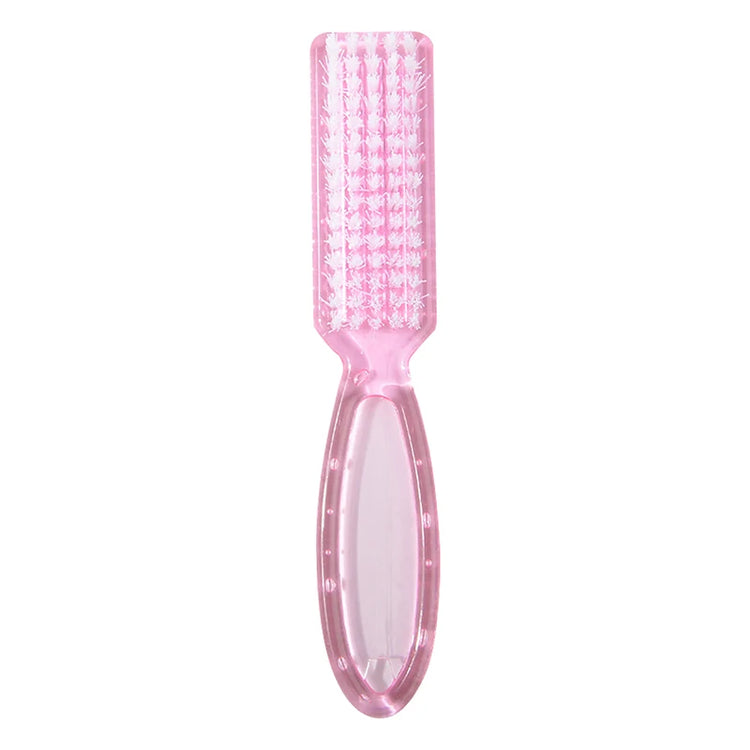Cleaning Nail Brushes Transparent Long Handle Soft Remove Dust Nail Brushes Multifunctional Five Color Manicure Pedicure Tools
