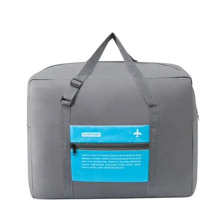 Korean Foldable Square Airplane The Tote Bag Waterproof Handbag Packing Cubes For Travel Oxford Cloth Weekend Travel Bag Luggage PlatiNum