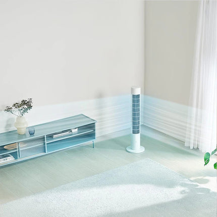 Ventilatore a Torre MIJIA Smart DC a Frequenza Variabile 2a Generazione, 150 °   Ventilatori oscillanti da terra per ambienti, 4 velocità, 3 modalità, versione CN con adattatore