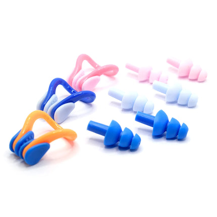Tappi per Orecchie da Nuoto in Silicone, Protezioni Auricolari Impermeabili a 3 Strati, Tappi Morbidi Antirumore per Adulti