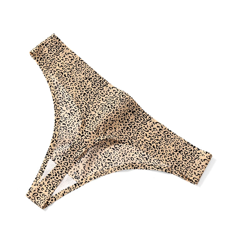 Sexy Thong Women's Underwear Leopard Seamless Panties Female Temptation Elasticity Sports Lingerie Thongs Women G-String Tangas