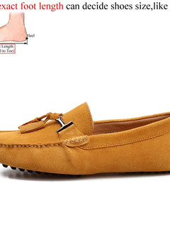 Mocassini da uomo primavera estate scarpe Casual in pelle scamosciata Slip-ons da uomo Luxury Brand Mocassin Man Plus Size 50 51 52 53 per piede grande