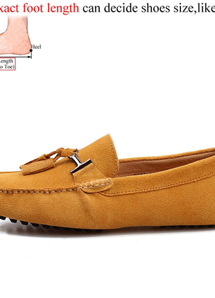 Mocassini da uomo primavera estate scarpe Casual in pelle scamosciata Slip-ons da uomo Luxury Brand Mocassin Man Plus Size 50 51 52 53 per piede grande
