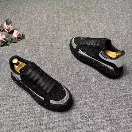 2026 spring and autumn new trendy brand low-top hot diamond board shoes men's lace-up versatile sports dad shoes