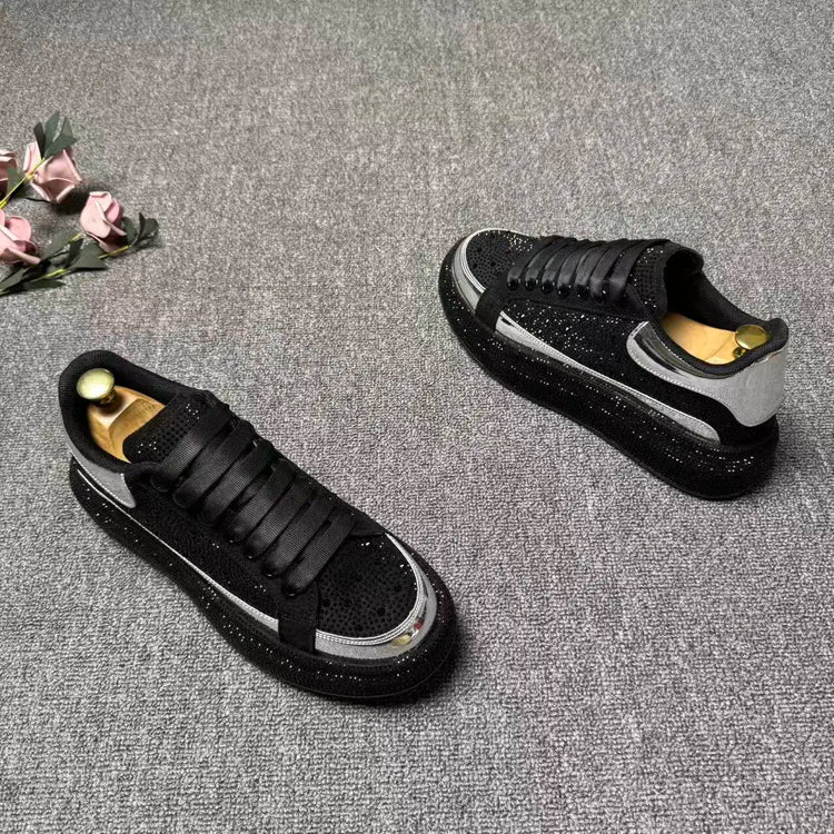 2026 spring and autumn new trendy brand low-top hot diamond board shoes men's lace-up versatile sports dad shoes