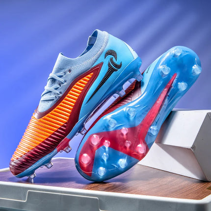 Nuovi Scarpini da Calcio per Uomo, Scarpe Sportive da Esterno per Ragazzi, Tacchetti Lunghi Antiscivolo Traspiranti, Scarpe da Calcio per Allenamento e Partite, Comode per Adulti