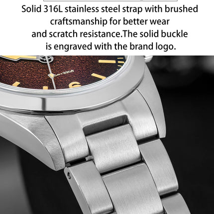 ADDIESDIVE Watches Men New 36mm Sapphire Quartz Wristwatch Japan 2035 Movement AR Coating BGW9 Luminous 100m Waterproof AD2544