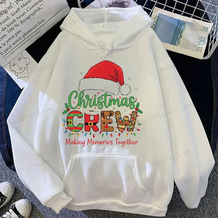 Family Christmas Crew 2026 Print Hoodies Making Memories Together Sweatshirts Funny Family Matching Holiday Pajamas Shirt Gifts