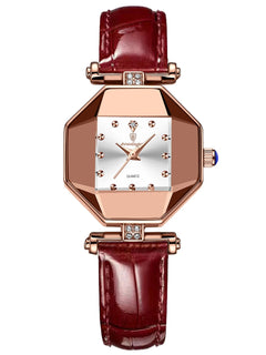 POEDAGAR Orologio da donna di alta qualità Orologi al quarzo in pelle impermeabile per donna Orologio da polso da donna casual di moda di lusso regalo Reloj