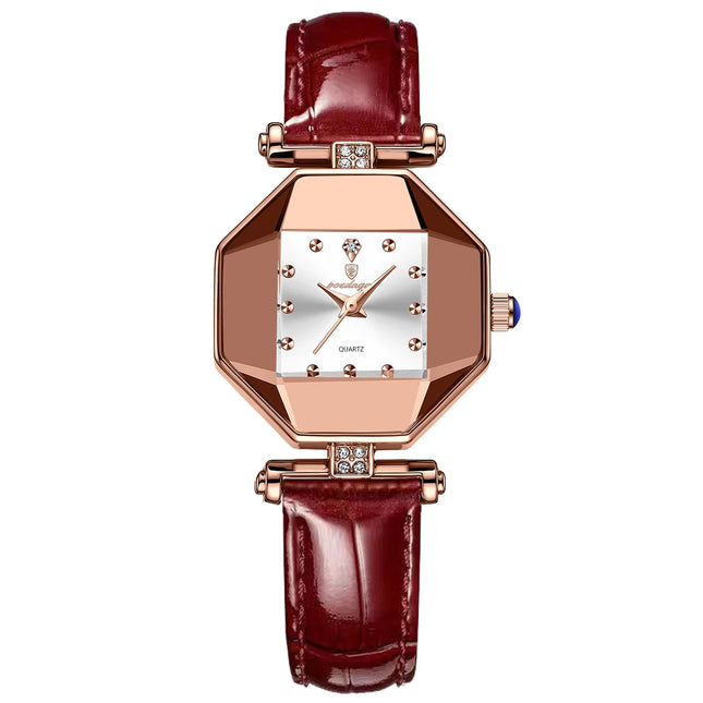 POEDAGAR Orologio da donna di alta qualità Orologi al quarzo in pelle impermeabile per donna Orologio da polso da donna casual di moda di lusso regalo Reloj platinumshop