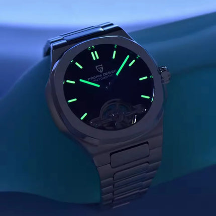 PAGANI DESIGN Nuovo Orologio Meccanico Automatico da Uomo con Tourbillon, Movimento Giapponese, Doppia Texture, Orologio di Lusso in Acciaio 316L con Vetro Zaffiro
