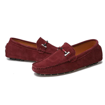 Nuovi uomini scarpe casual moda pelle scamosciata morbida mocassini da uomo mocassini per il tempo libero slip on scarpe da guida da uomo scarpe pigre fatte a mano appartamenti comodi