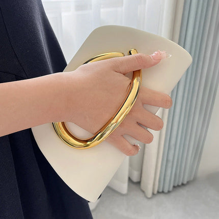 Gold Magnetic Closure Women Evening Bags Luxury Designer Handbag And Purse Party Banquet Chain Crossbody Bag Fashion ShoulderBag PlatiNum