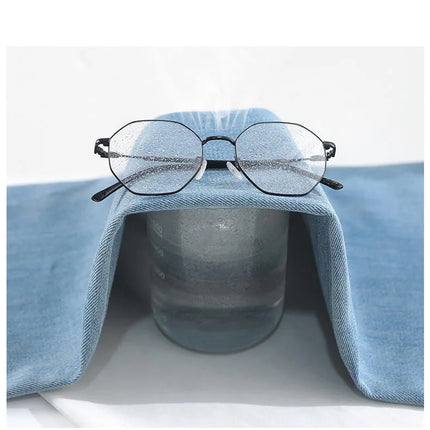 Jeans da donna in seta ghiaccio, nuovi, estivi 2026, in denim sottile e morbido, a gamba dritta e larga, modello baggy, versatili, blu ﻿