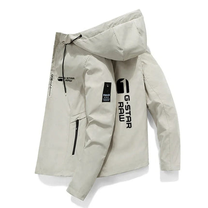 2026 New Fall/Winter Men's Jacket - High-Quality Printed Outdoor Sports Hoodie - Windproof Fashion Casual Jacket