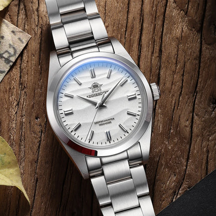 ADDIESDIVE 36mm Top Brand Men Watch Desert Dial Bubble Mirror Pot Cover Glass 10Bar Waterproof Outdoor Sports Quartz Wristwatch