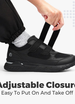 Scarpe da ginnastica FitVille da uomo a punta larga, basse, antiscivolo, leggere, per piedi gonfi, con supporto per l'arco plantare
