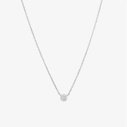 DPLAOPA 925 Sterling Silver Gold Solo trilioni Pave CZ zircone cuscino collana lunga catena pera Choker donne monete di lusso gioielli PlatiNum
