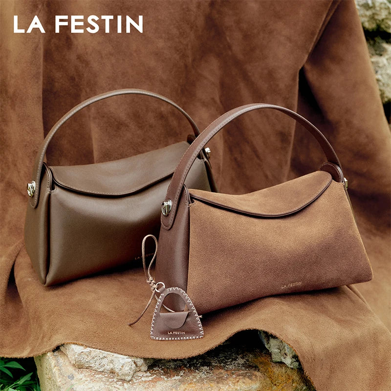 LA FESTIN Original Handbag Woman 2025 New Shoulder Bag Large Tote Bag Suede Bag Fashion Crossbody Bag Luxury Brand Bags
