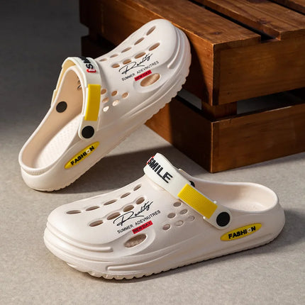 Ciabatte Unisex in EVA Traspiranti Antiscivolo con Suola Spessa, Scarpe Forate ad Asciugatura Rapida, Ciabatte Casual per Uomo e Donna, Ideali per Spiaggia, Giardino e Attività all'Aperto
