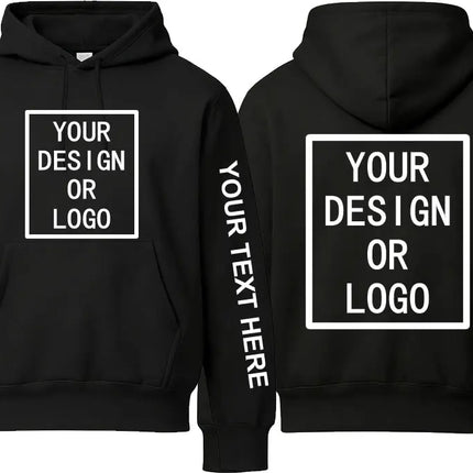 Custom Your Own Design Brand Logo/Picture Personalized Custom Men Women DIY Hoodies Sweatshirt Casual Hoody Hot Pullover