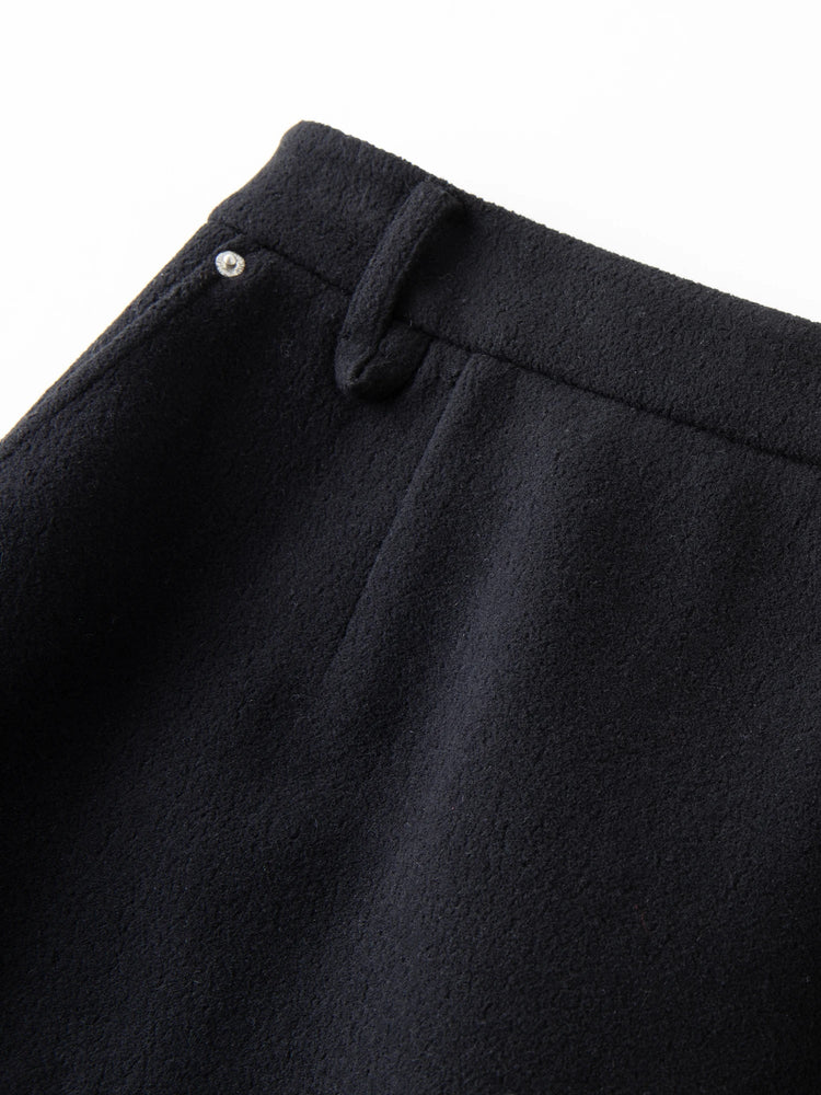 DUSHU Classic Long and Short Elastic Waist A-line Skirt 2025 Winter Skirt for Women Solid Simple Commuting Office Ladies College PlatiNum