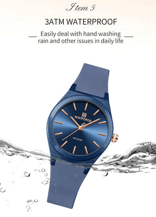NAVIFORCE 2025 Orologi moda donna Orologio al quarzo Sport Cinturino in silicone Orologi da polso da donna Orologio semplice Regalo relogios feminino platinumshop