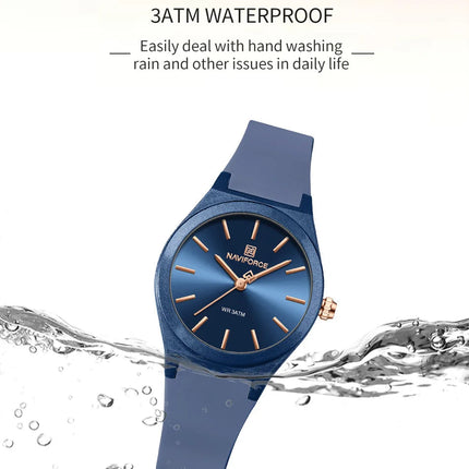NAVIFORCE 2025 Orologi moda donna Orologio al quarzo Sport Cinturino in silicone Orologi da polso da donna Orologio semplice Regalo relogios feminino platinumshop