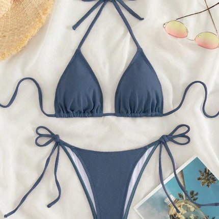 Set bikini estivo bianco mi-grid servizio fotografico sexy al mare primaverile maturo adatto per le donne PlatiNum
