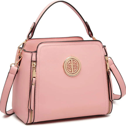 Borsa da donna multifunzionale elegante Kono realizzata in pelle PU, tracolla regolabile, scomparti multipli, può essere utilizzata come borsa a mano e borsa a tracolla