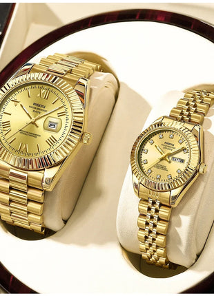NIBOSI Orologi da donna con diamanti Orologio da donna casual di moda di lusso delle migliori marche Orologio da donna con data settimanale automatica impermeabile Reloj platinumshop