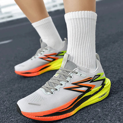 2026 NEW Men Sports Running Shoes Off Marathon Breathable Light Comfortable Women Athletic Sneakers Jogging Tenis Air Cushion PlatiNum