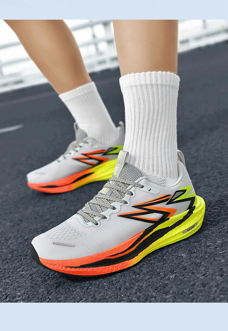 2026 NEW Men Sports Running Shoes Off Marathon Breathable Light Comfortable Women Athletic Sneakers Jogging Tenis Air Cushion PlatiNum