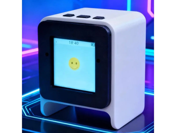 DeepSeek XiaoZhi Mini AI Emo Robot | Smart Voice Chatbot, Emotional Interaction, Personalized AI Companion, Unique Gift Idea PlatiNum
