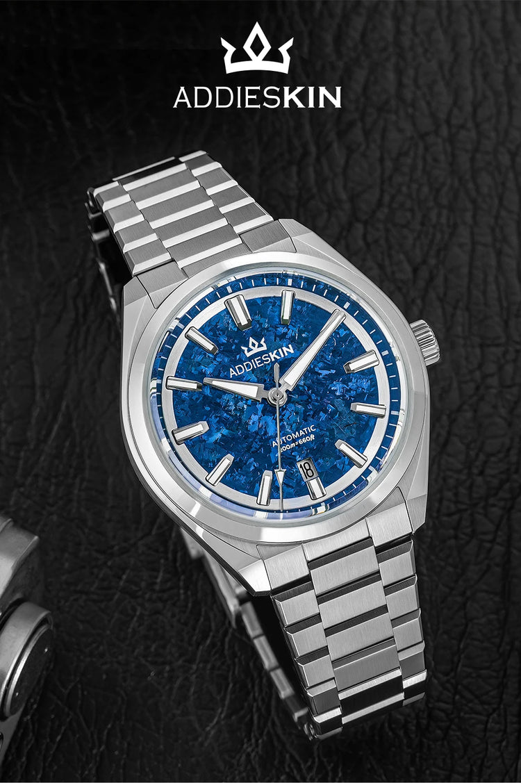 AddiesKIN K006 Men Watch Sapphire Glass BGW9 Luminous 20Bar Waterproof Ice Crystal Titanium Dial 9015 Mechanical Automatic Watch