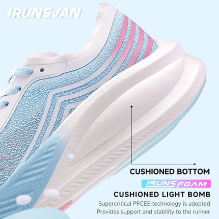 IRUNSVAN Christmas Limited Edition FullLength Carbon Plate Running Shoes TwoToneUnisex Ultrallightweight  Comfortable 24025 PlatiNum