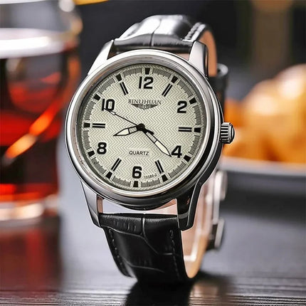 Orologio da polso da uomo delle migliori marche Orologio da uomo impermeabile da lavoro di lusso per uomo Orologio al quarzo Orologi da uomo in pelle reloj + scatola regalo da uomo platinumshop