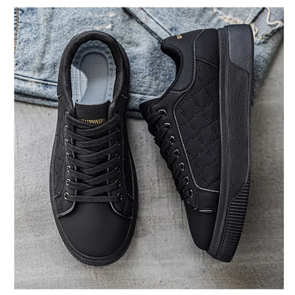 Fashion Concise Solid Flats 2026 Spring New Arrivals Men Casual Sport Shoes Increase Height Comfortable Platform Sneakers
