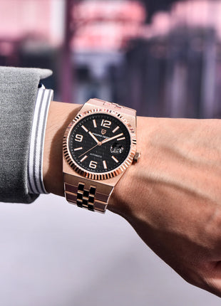 PAGANI DESIGN Orologio automatico di lusso con quadrante rombo 3D per uomo Orologio da polso meccanico da lavoro AR Orologio in cristallo di zaffiro 2025 Nuovo