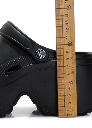 Sandali da Donna con Tacco Alto 9CM, Nuove Ciabatte Estive 2024, Scarpe da Spiaggia e Giardino con Suola Morbida, Impermeabili, Scarpe Forate da Donna per Esterni