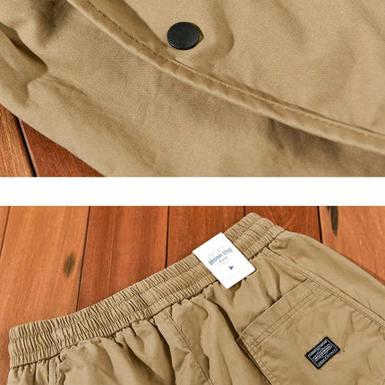 Winter New Thickened 100% Cotton Cargo Velvet Men's Winter Pants Comfortable Soft Keep Warm Retro Street Trousers  AZ640