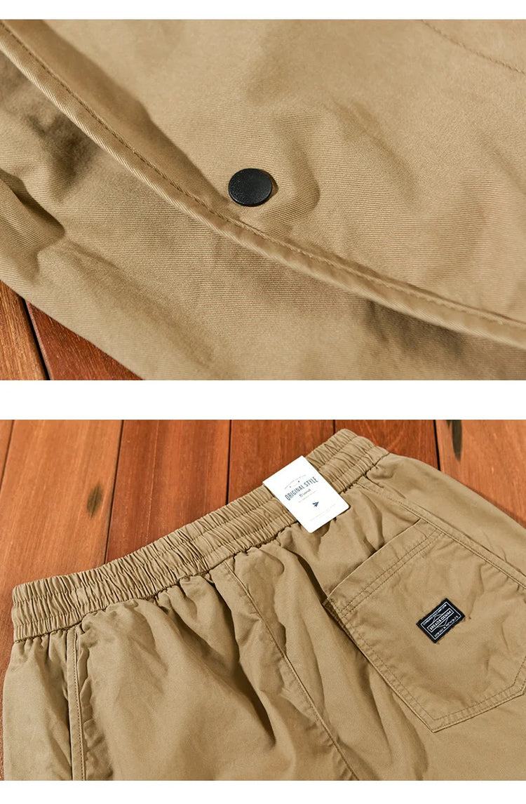Winter New Thickened 100% Cotton Cargo Velvet Men's Winter Pants Comfortable Soft Keep Warm Retro Street Trousers  AZ640