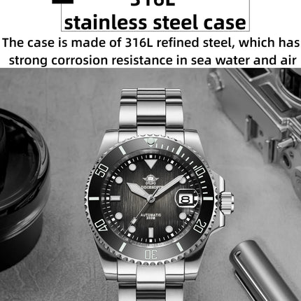 ADDIESDIVE Dive Watch Men NH35A Automatic 200M Waterproof Sapphire Crystal Ceramic Bezel Luminous Steel Wristwatch AD2078