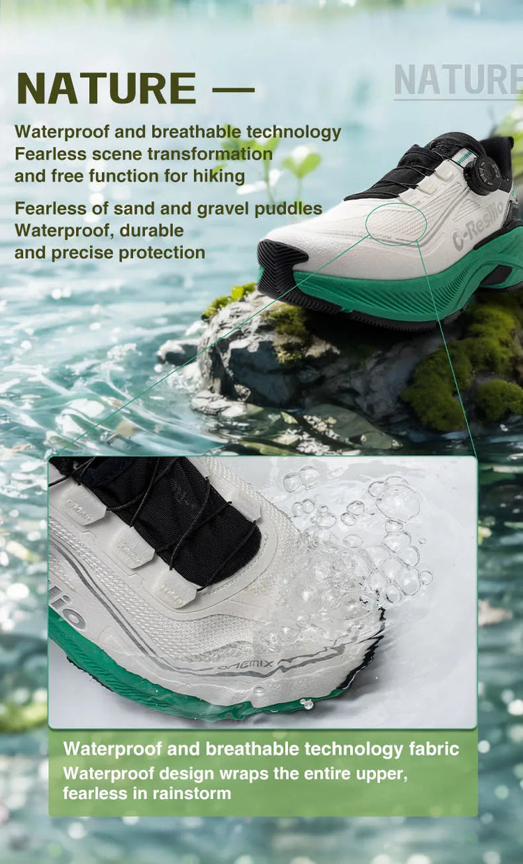 ONEMIX Scarpe Sportive Casual Impermeabili Autunno Inverno per Uomo, Scarpe da Passeggio Leggere Antiscivolo per Esterni, Scarpe da Papà per Donna PlatiNum